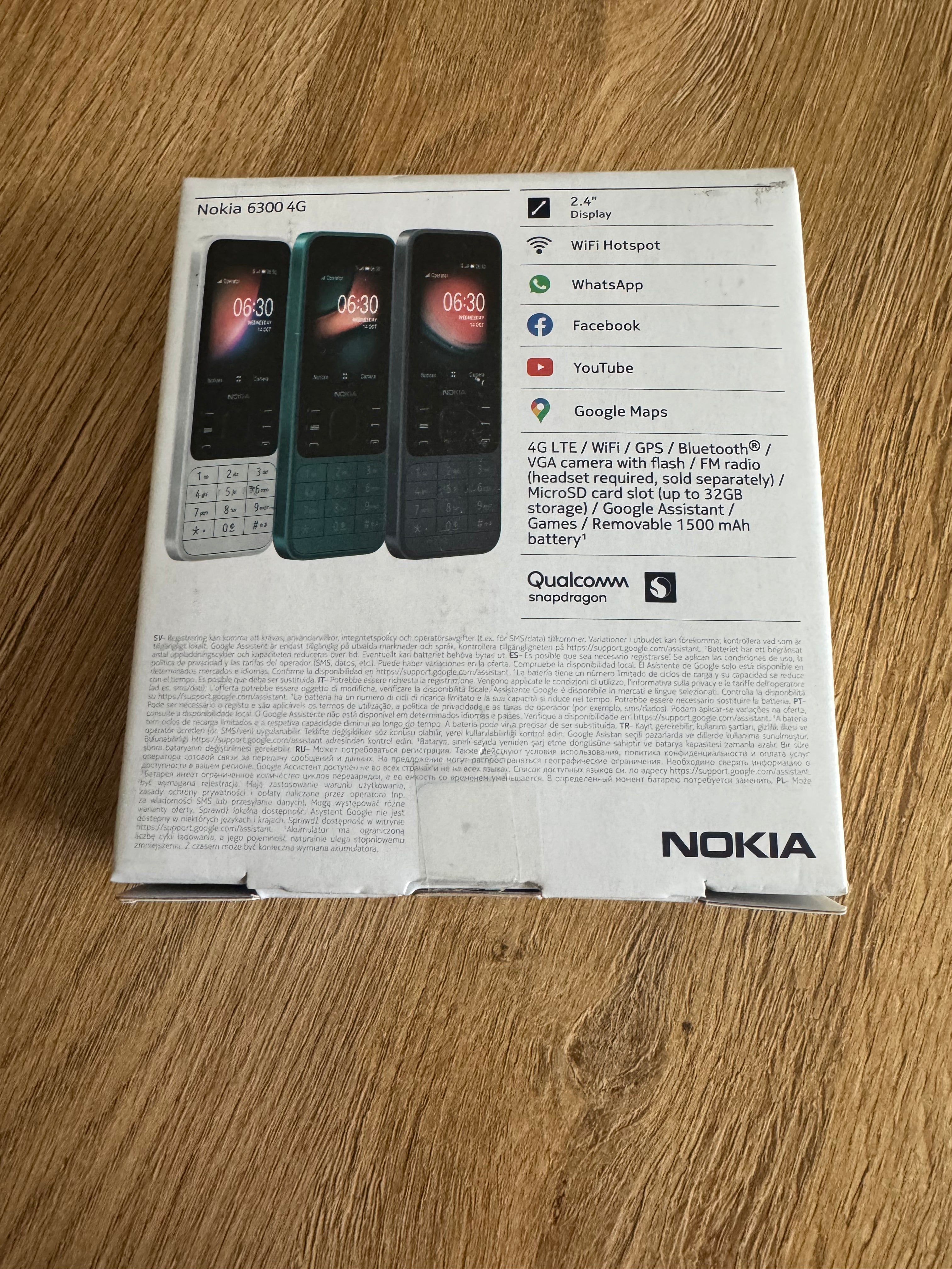Nokia 6300 4G-4GB (Dual SIM) 100% Original! New!